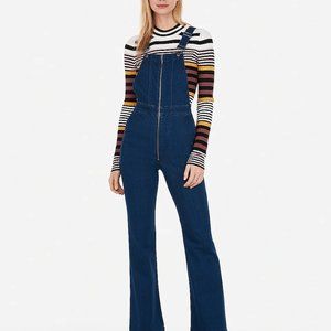 womens flare overalls